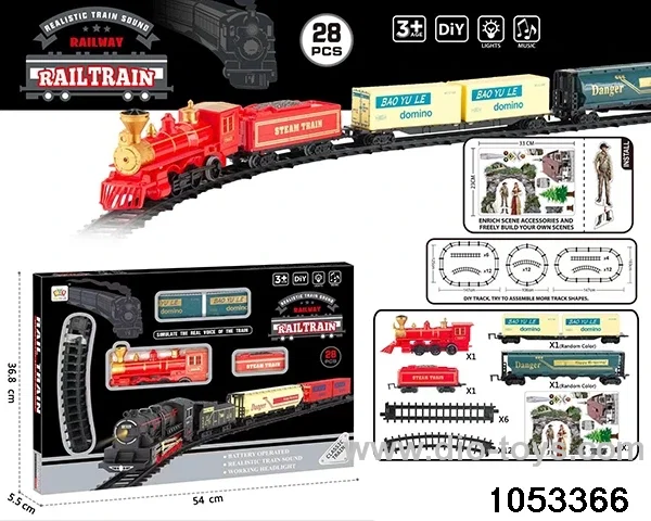 Electric Lighted Musical Train in window box