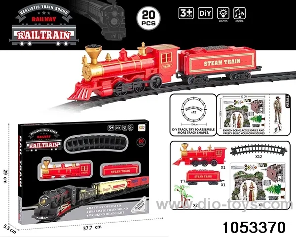 Electric Lighted Musical Train in window box