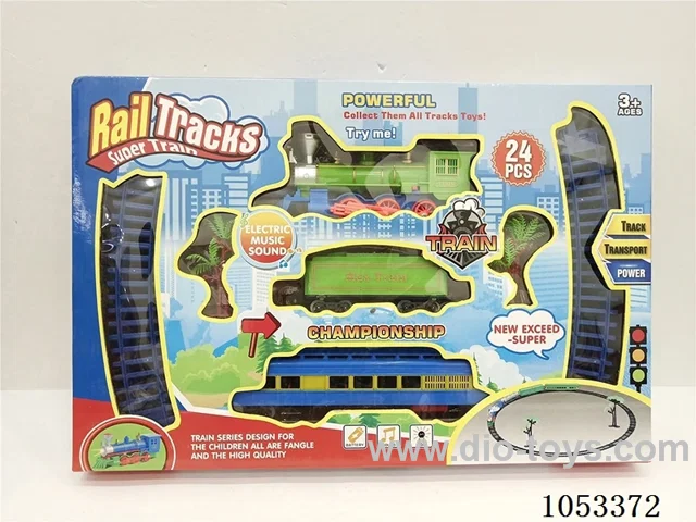 Electric Lighted Musical Train in window box