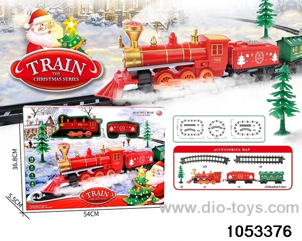 Electric Lighted Musical Train in window box
