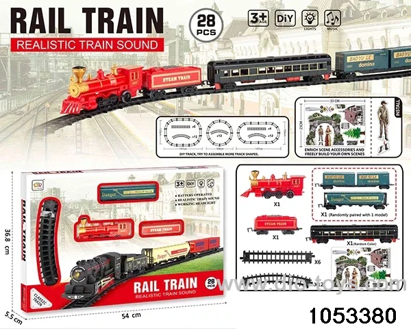 Electric Lighted Musical Train in window box