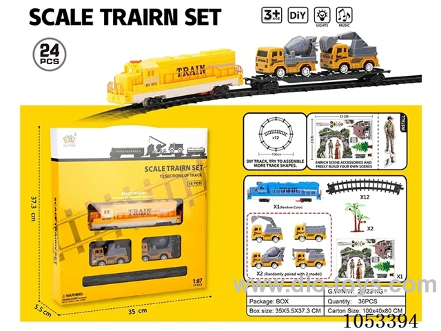 Electric Lighted Musical Train in window box