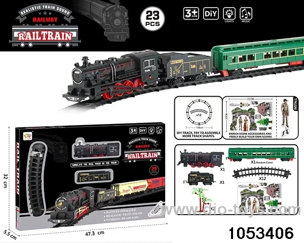 Electric Lighted Musical Train in window box