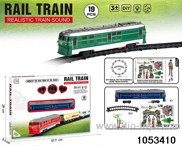 Electric Lighted Musical Train in window box
