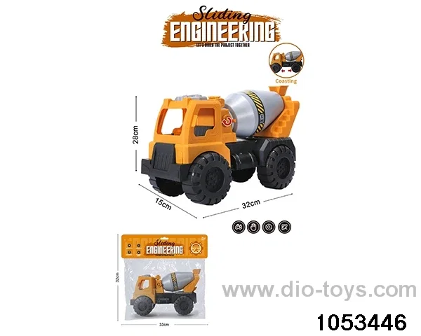 sliding vehicle in PP bag with header