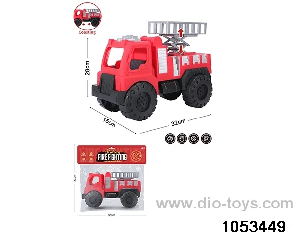 sliding vehicle in PP bag with header