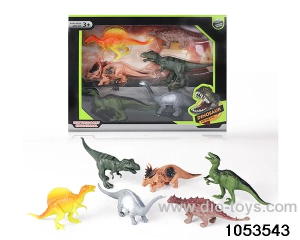 6pcs Dinosaur Set in window box