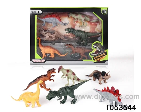 6pcs Dinosaur Set in window box