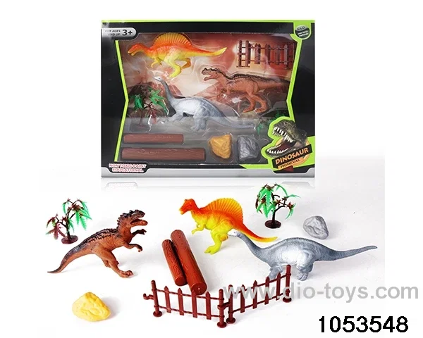 3pcs Dinosaur Set in window box