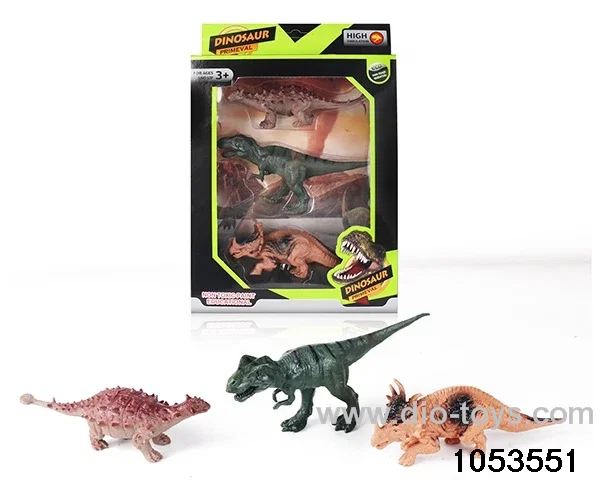 3pcs Dinosaur Set in window box