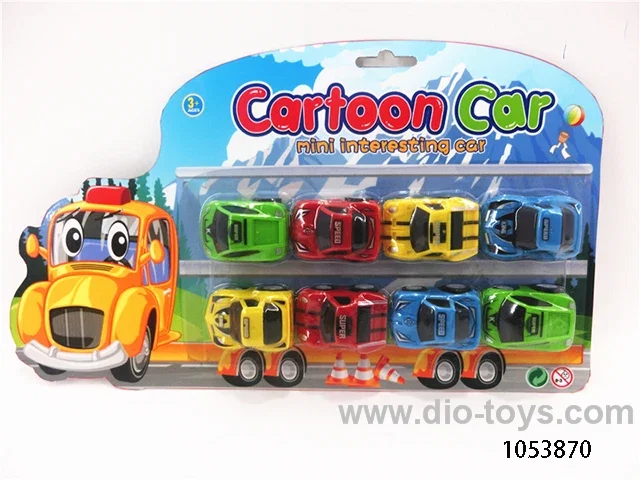 pull back car in blister card