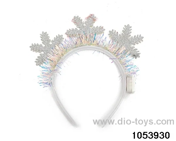 Christmas Hair Clip Headband（with light）in opp bag