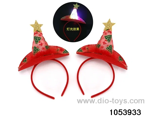 Christmas Hair Clip Headband in opp bag