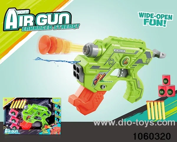 2-in-1 Softball Gun + Water Gun Set in window box