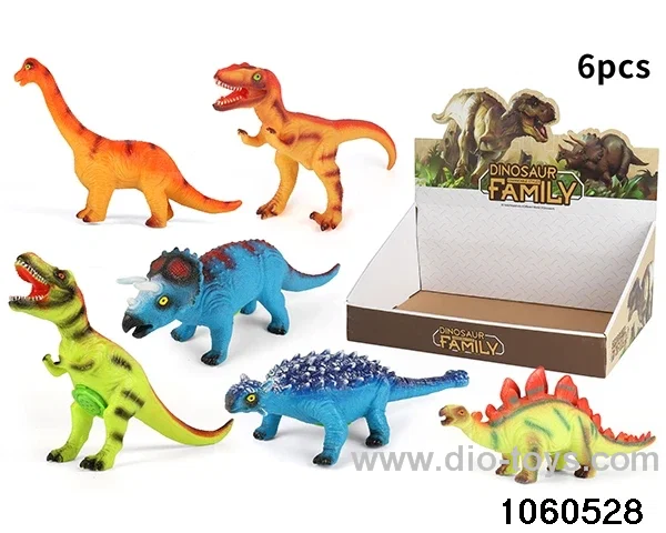 dinosaurs in display box