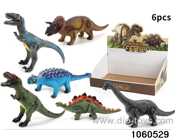 dinosaurs in display box