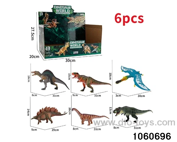 dinosaurs in display box