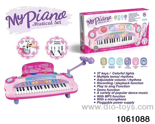 37 Keys Electronic Piano in window box