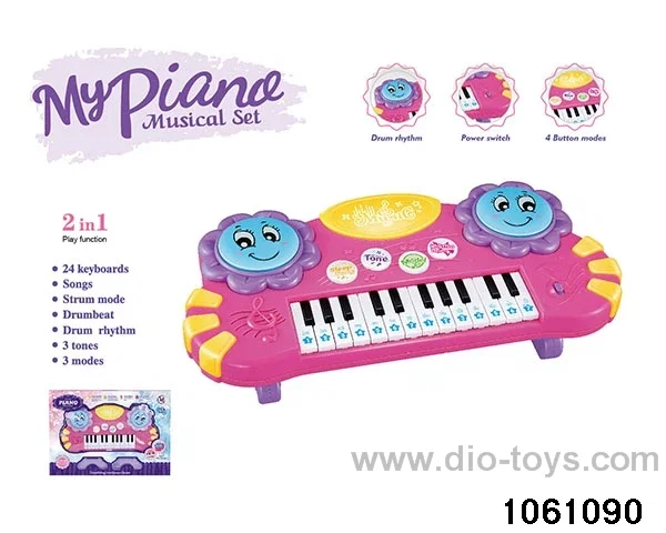 electronic organ in window box