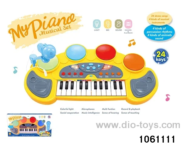 24 Keys Electronic Piano in window box