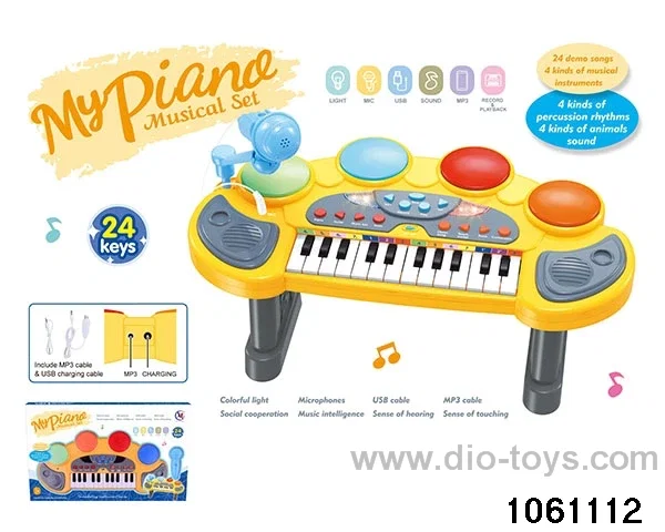24 Keys Electronic Piano in window box