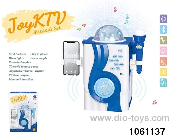 karaoke machine in color box