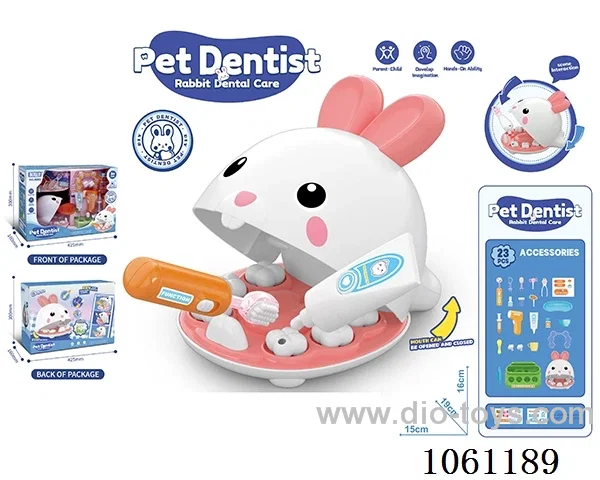 Pet Rabbit Dentist Set，Tooth finder with light