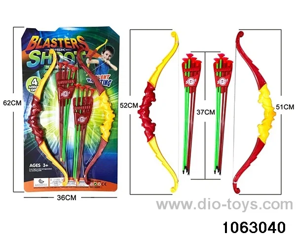 Bow and Arrow Toys in blister