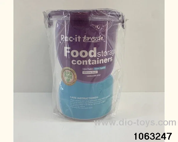 food container in Plastic film