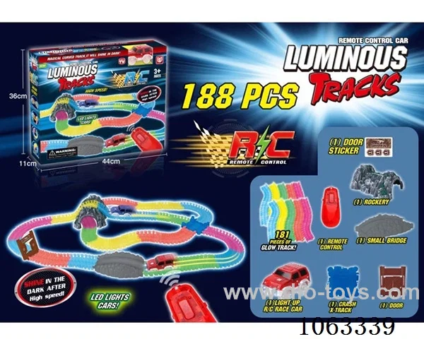 RC noctilucent rail car