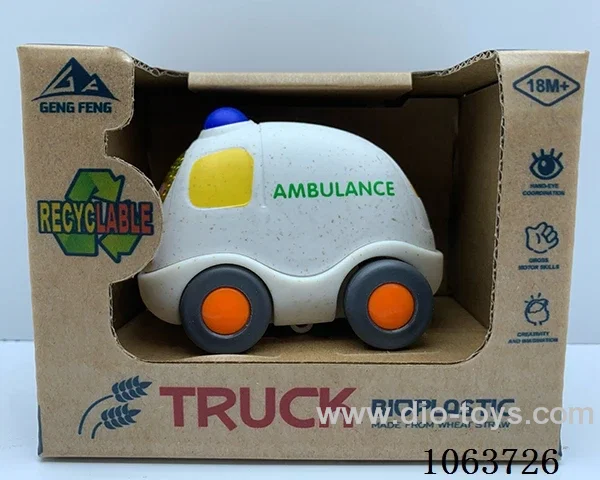 Straw material  Free Wheel Car