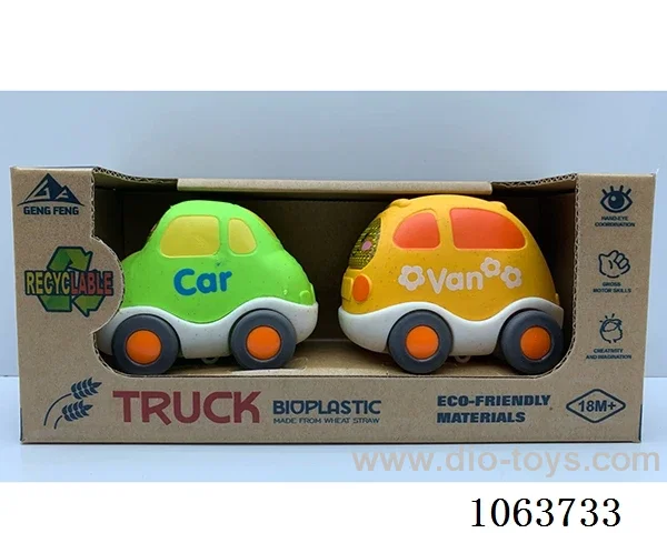 Straw material  Free Wheel Car