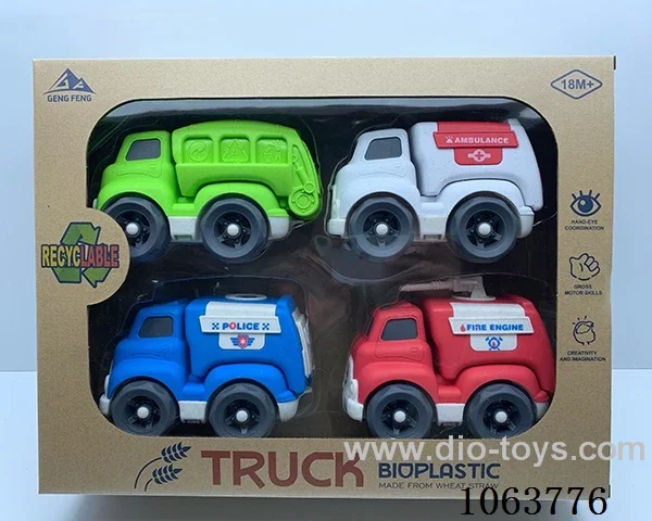 Straw material  Free Wheel Car