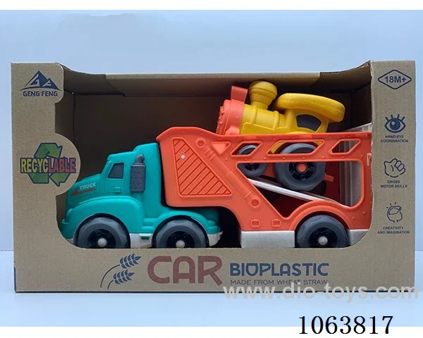 Straw material  Free Wheel Car
