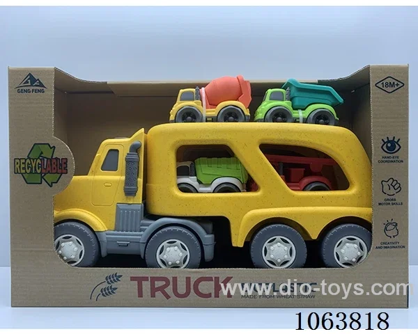 Straw material  Free Wheel Car