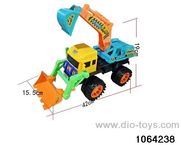 Skid steer bulldozers in PP bag with header
