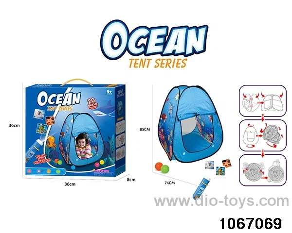 tents set in color box