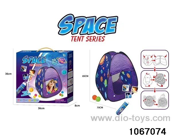 tents set in color box