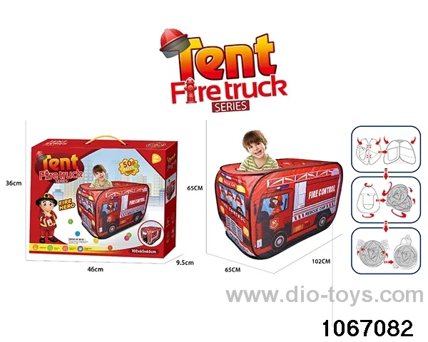 tents set in color box