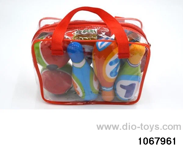 PU Bowling in PVC hang bag