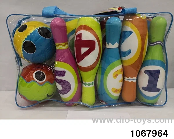 PU Bowling in PVC hang bag