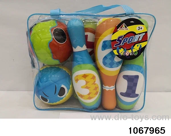 PU Bowling in PVC hang bag