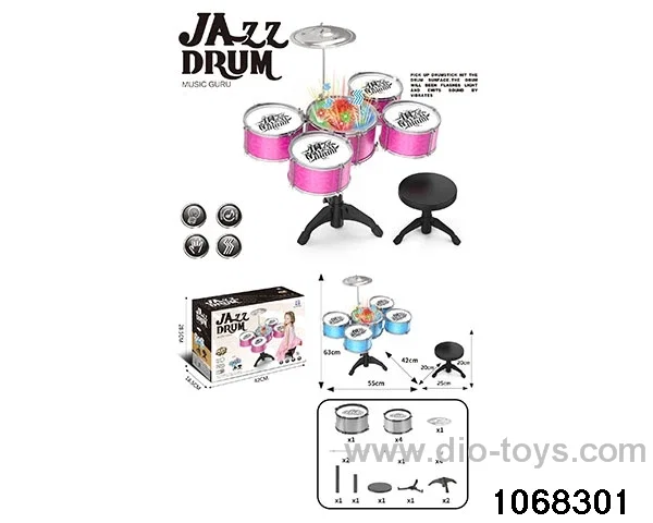 Electroplated 5-drum set (with chair and light) in color box