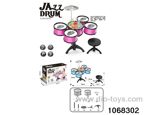 Non-plated 5-drum set (with chair and light) in color box