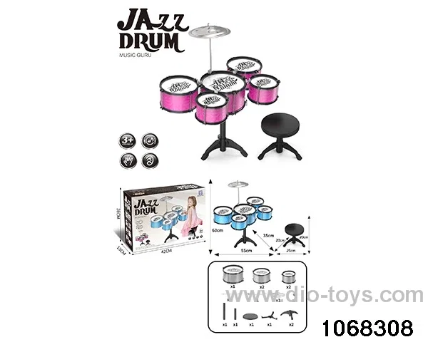 Non-plated 5-drum set (with chair) in color box