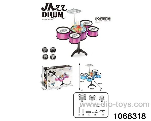 Non-plated 5-drum set (with light and without chair) in color box
