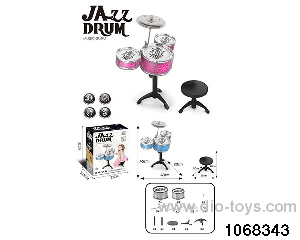 Electroplated 5-drum set (with chair) in color box