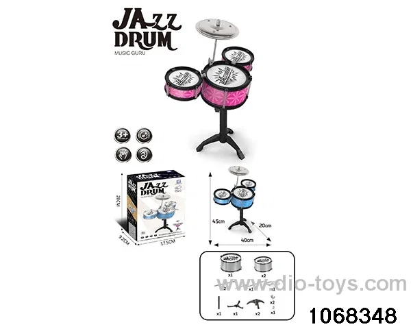 Non-plated 3-drum set (no chair) in color box