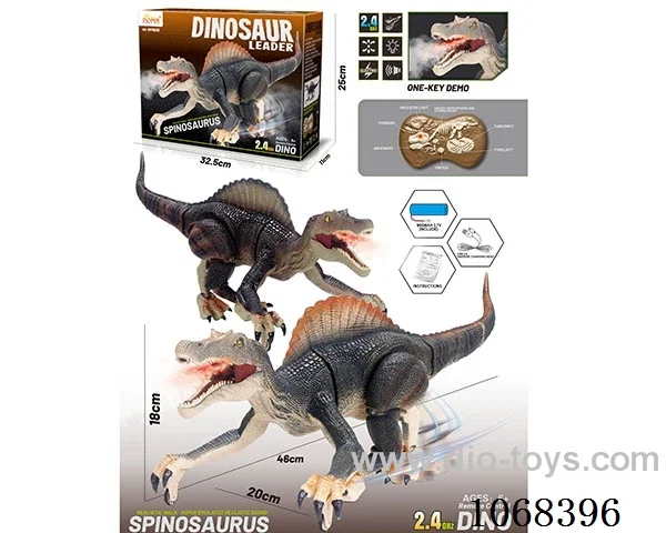 2.4G 8ch rc dinosaur with light/sound/spray