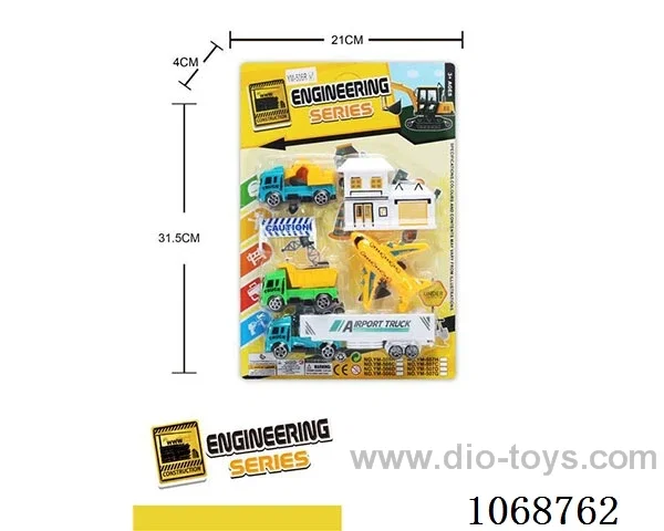 Sliding cartoon engineering car set series